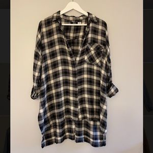 Urban Outfitters BDG Plaid Tunic Shirt Flannel
